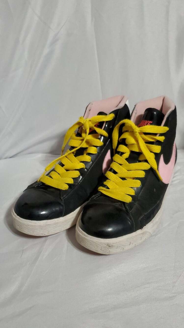 Nike Blazer Mid GS Love Black Pink Yellow 325064-062 Size 6Y